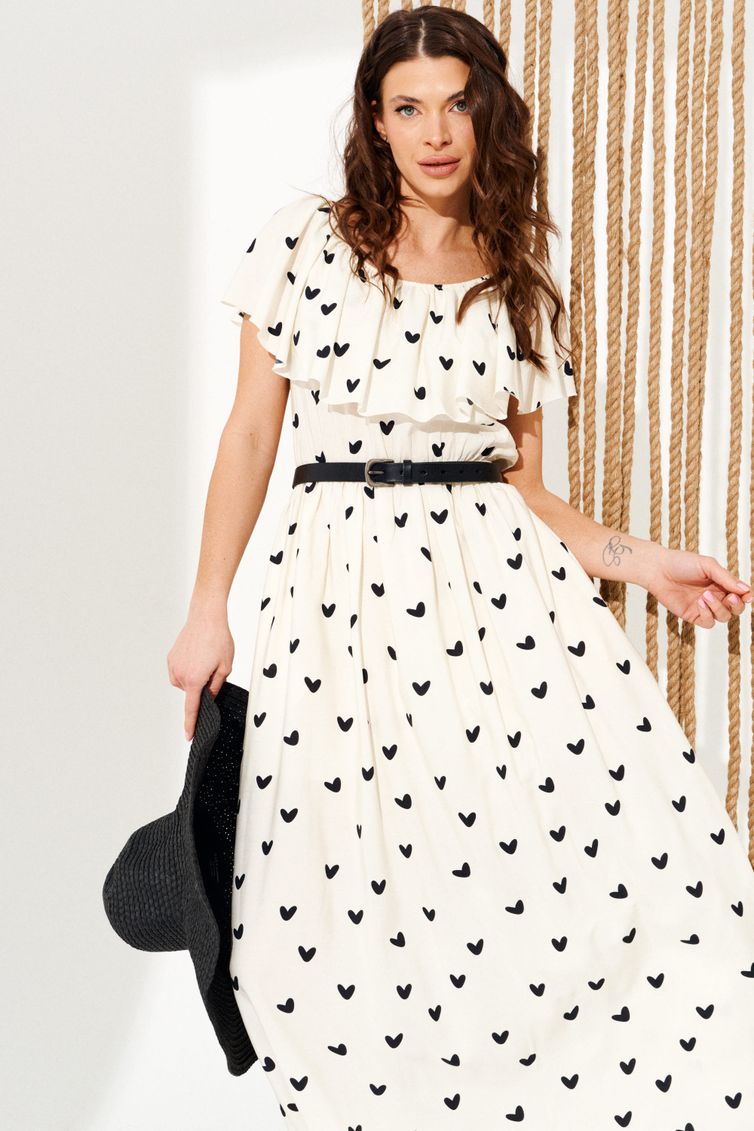 Платье Elletto Life арт. 11137 молочно-черный