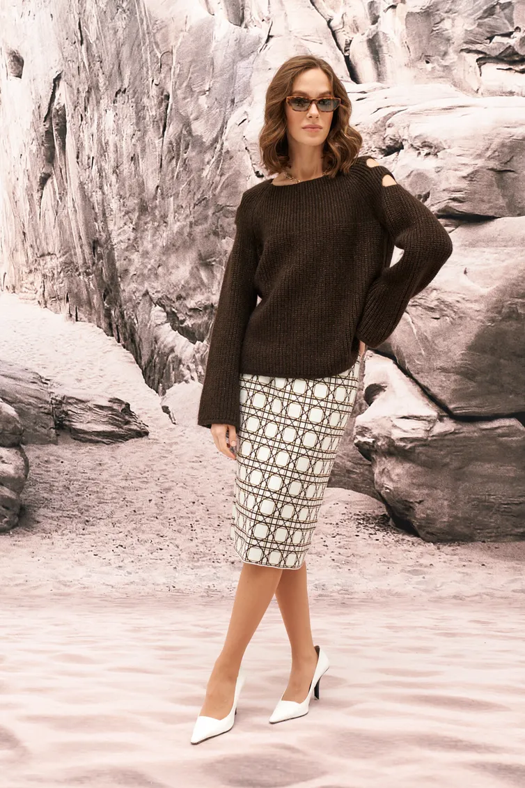 Юбка Barbara Geratti арт. С8331BG белый/коричневый