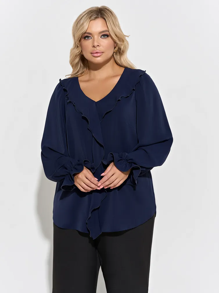 Bluzka DORA plus #0059-26 chernilnyj