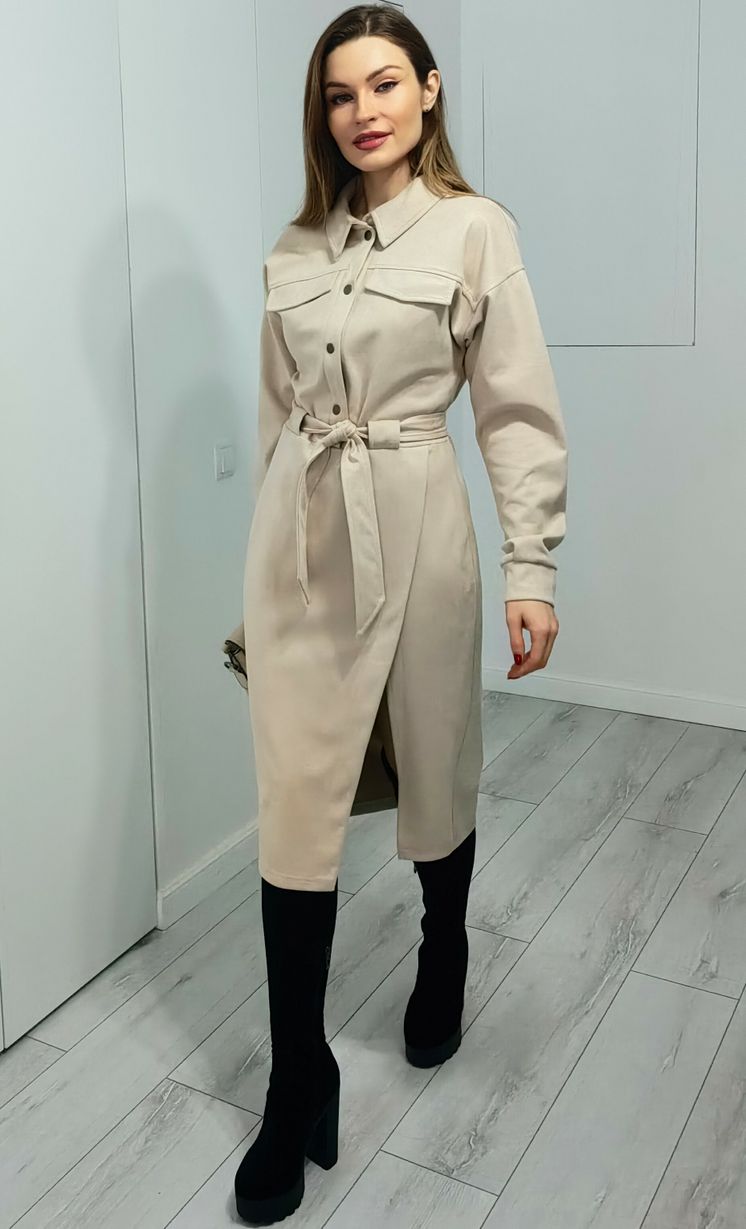 Dress PATRICIA #F15285 bezhevyj