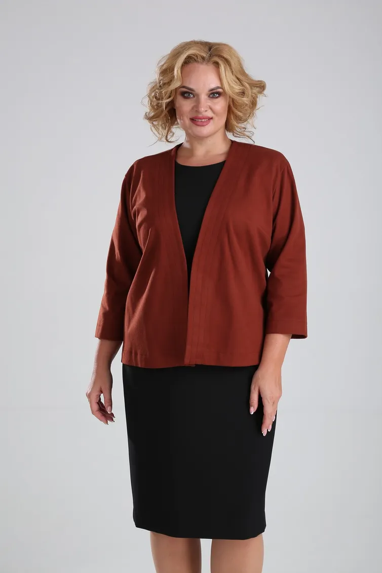 Garnitur Vilena-fashion #667 shokolad+chernyj