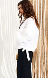 Блузка Elletto Life 13988 белый