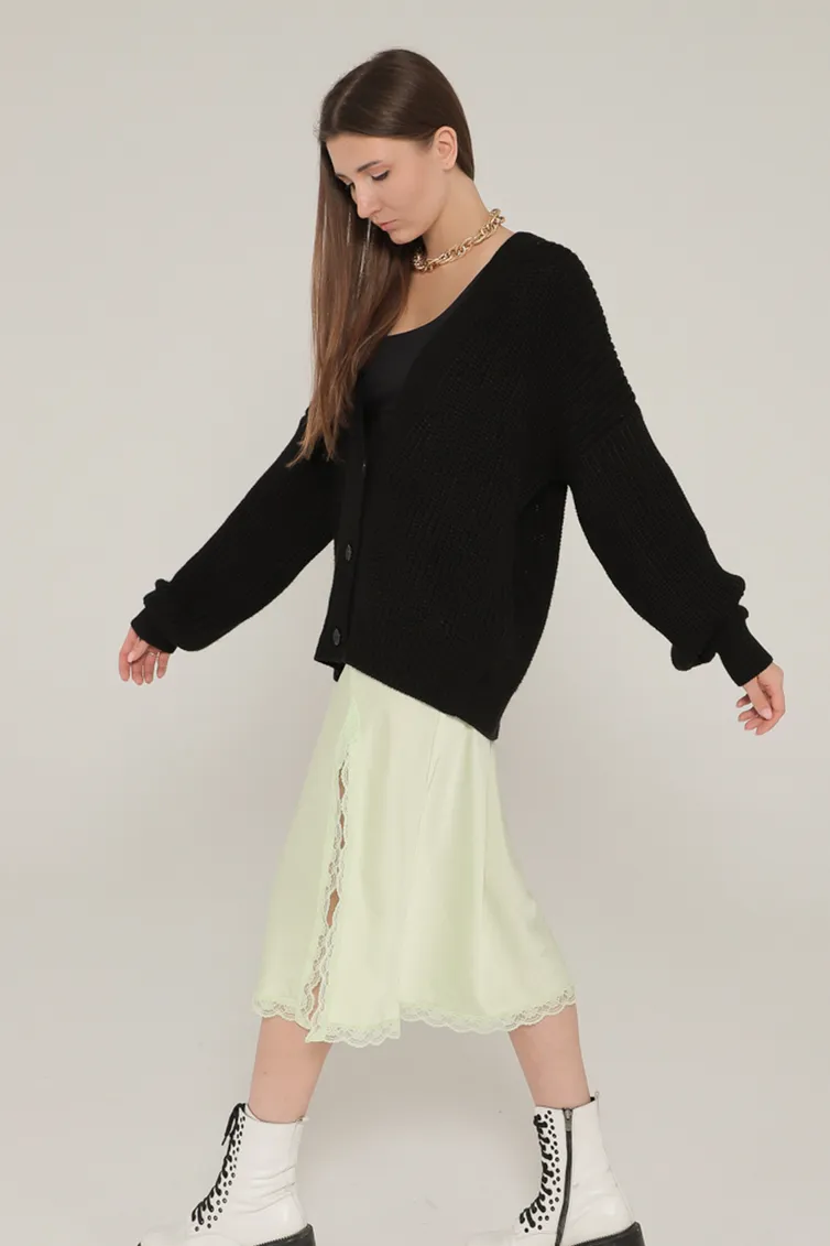 Sweter Romgil #TZ581V chernyj