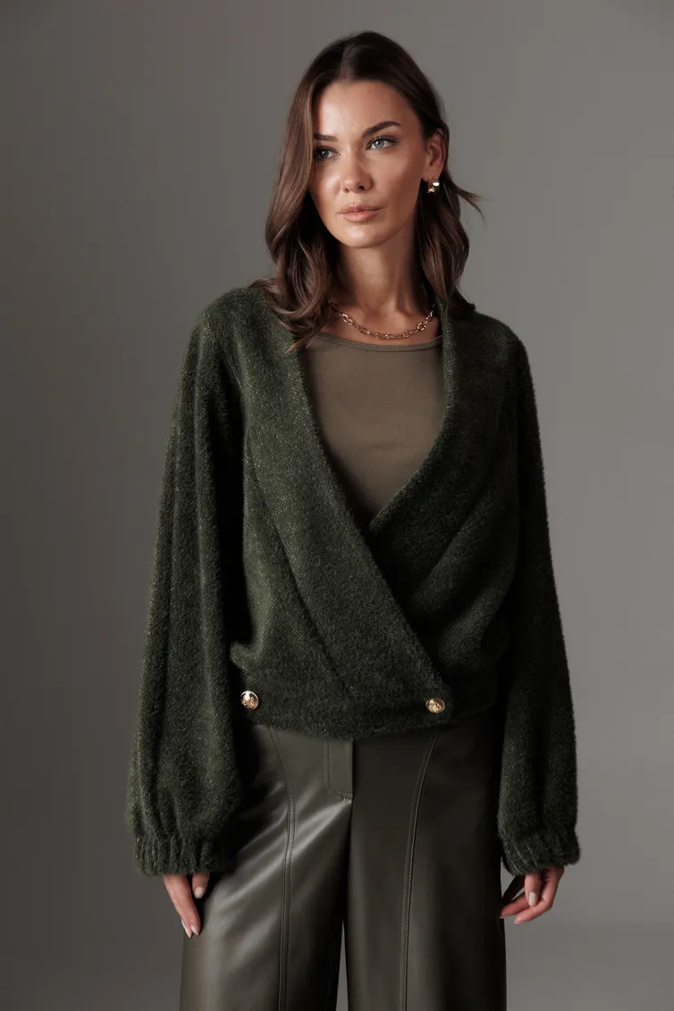 Кардиган Люше арт. 4508 зеленый