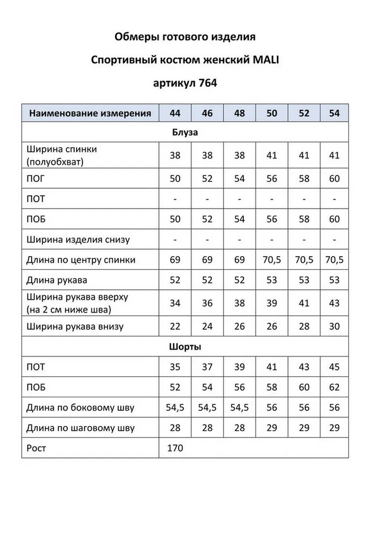 Костюмы, комплекты MALI арт. 0764 пол/син