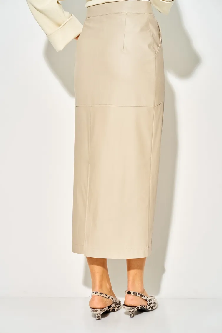 Skirt LAIKONY #L-924 sero-bezhevyj