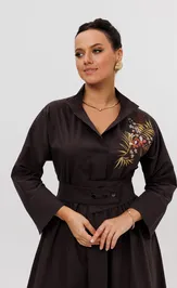 Sukienka PND 83984 shokolad