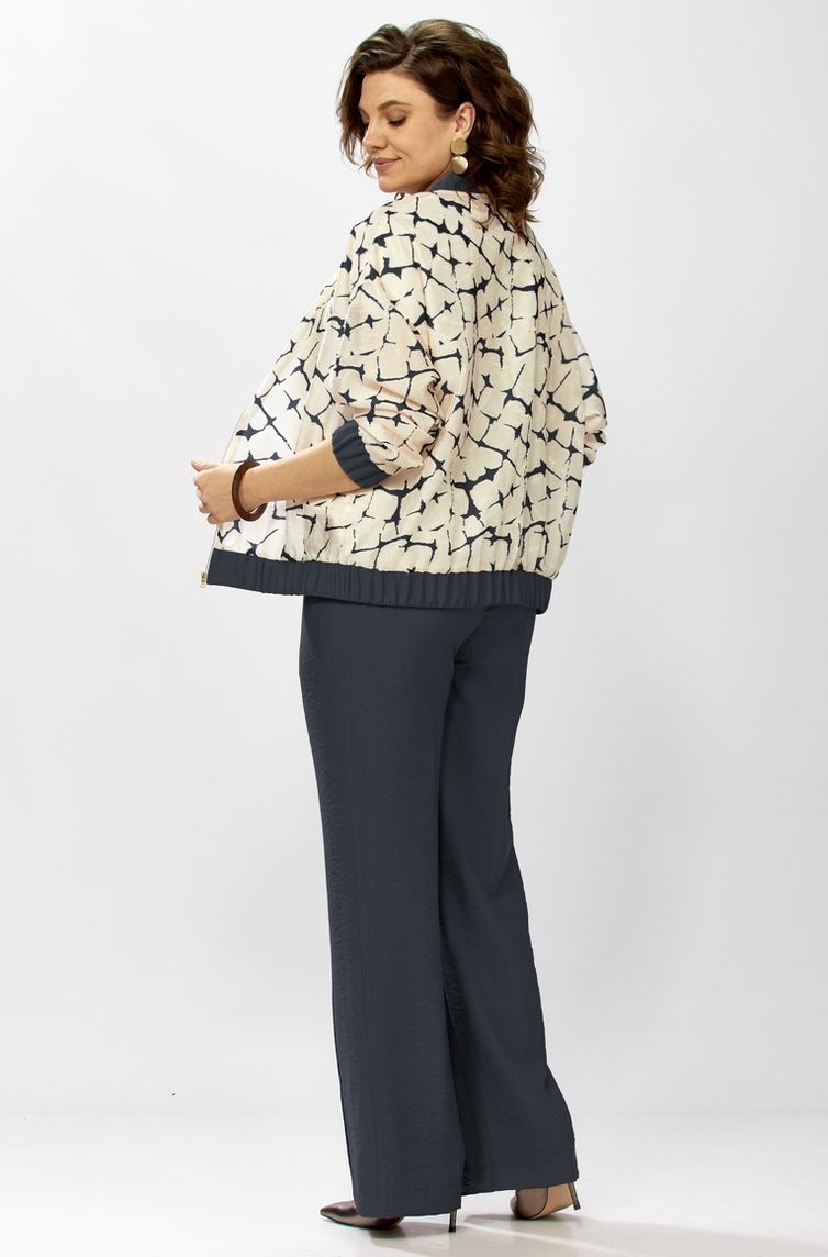 Комплект Milora арт. 1454 темно-синий + молочный