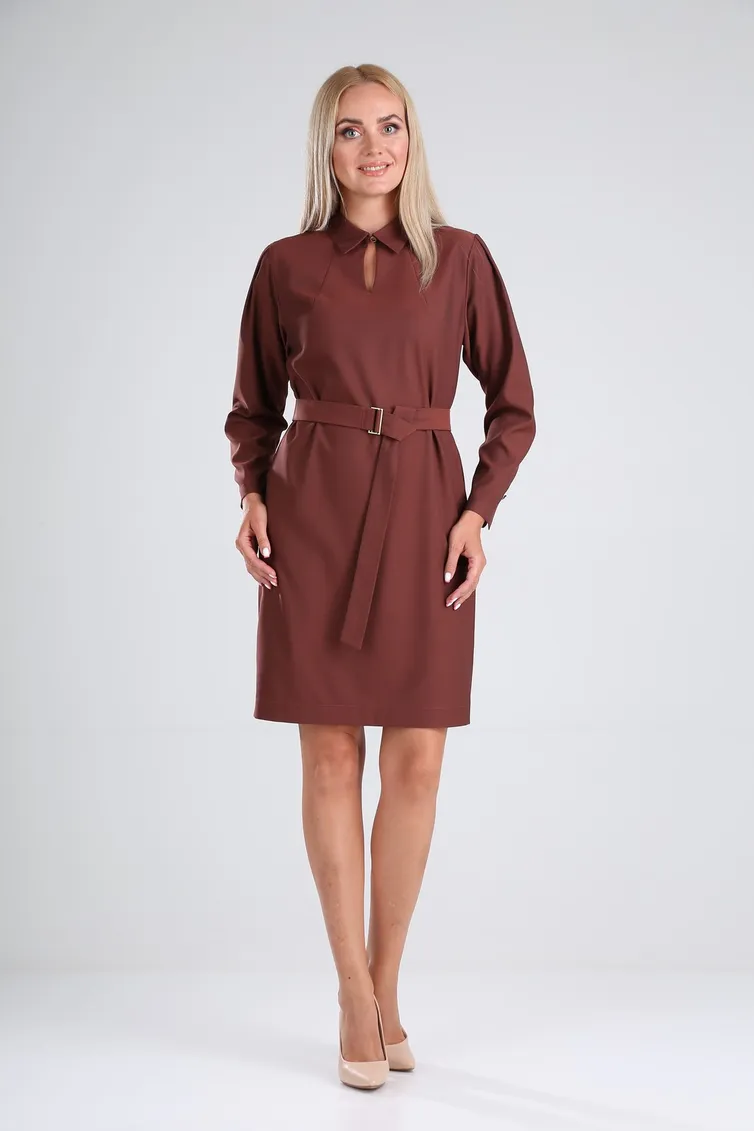 Sukienka Vilena-fashion #728 shokolad