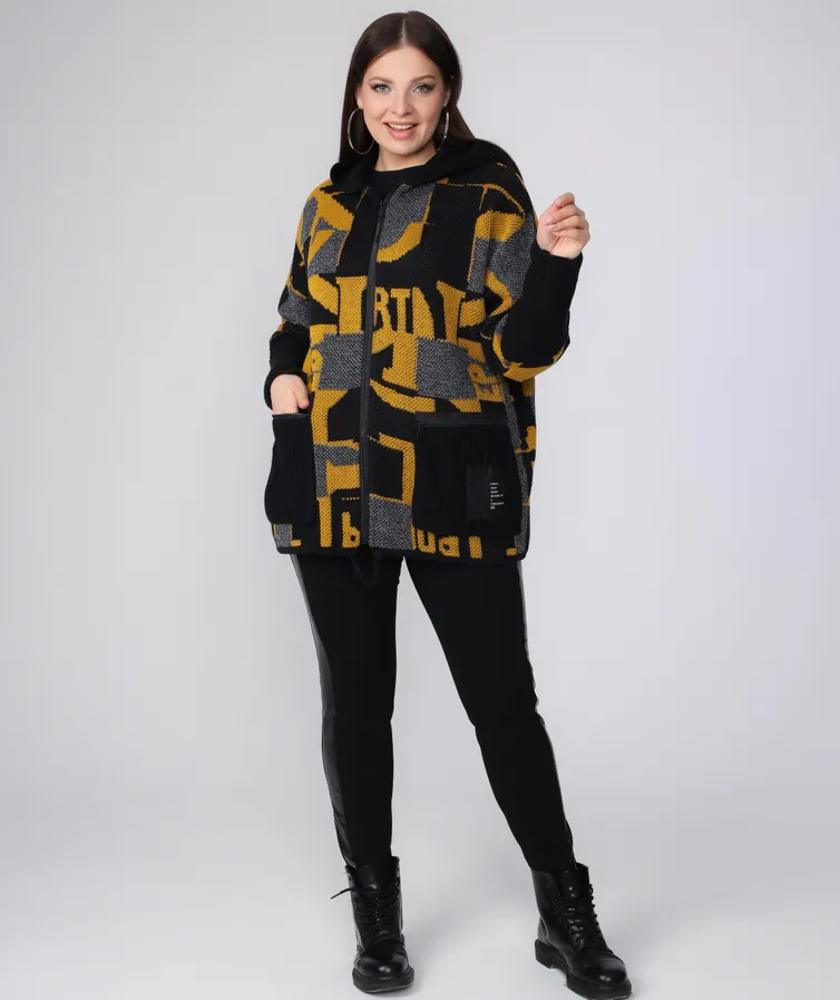 Sweter BONADI #1807 gorchica