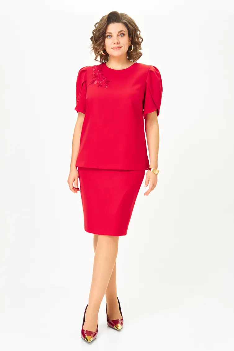 Garnitur Vilena-fashion #1143 krasnyj
