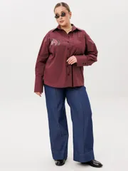 Рубашка Ava fashion арт. М-167 бордовый