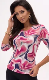 Blouse nika.pl 010135 Aga-1 krasno-sin