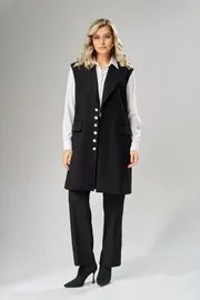 Waistcoat Ava fashion #M-242 chernyj