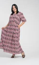 Sukienka FASHION CENTRE V-3961/Multikolor