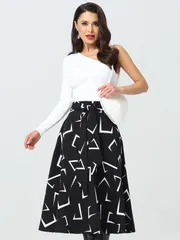 Spódnica DS Trend #Yu-0275 (Bazovye elementy, blek)