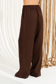 Trousers Elletto Life #2384 korichn