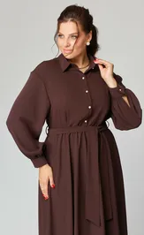 Dress Runella 1636 shokolad