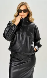 Kurtka Ava fashion M-230 chernyj