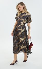 Dress LM M 0076 korichnevyj