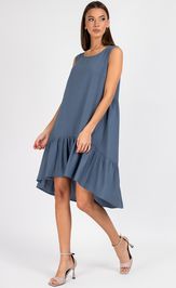 Dress VIZAVI 838 sero-sinij