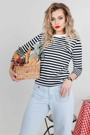 0500.1 полоска черная/бел