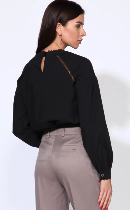 Bluzka Faufilure #S1208 chernyj