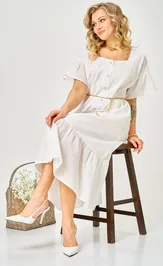 Платье Ava fashion М-190 молочный
