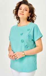 Блузон Rumoda 2288 бирюзовый