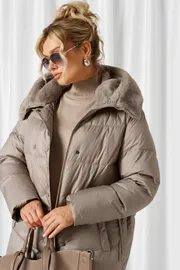Coat Beautiful & Free #1018 seryj