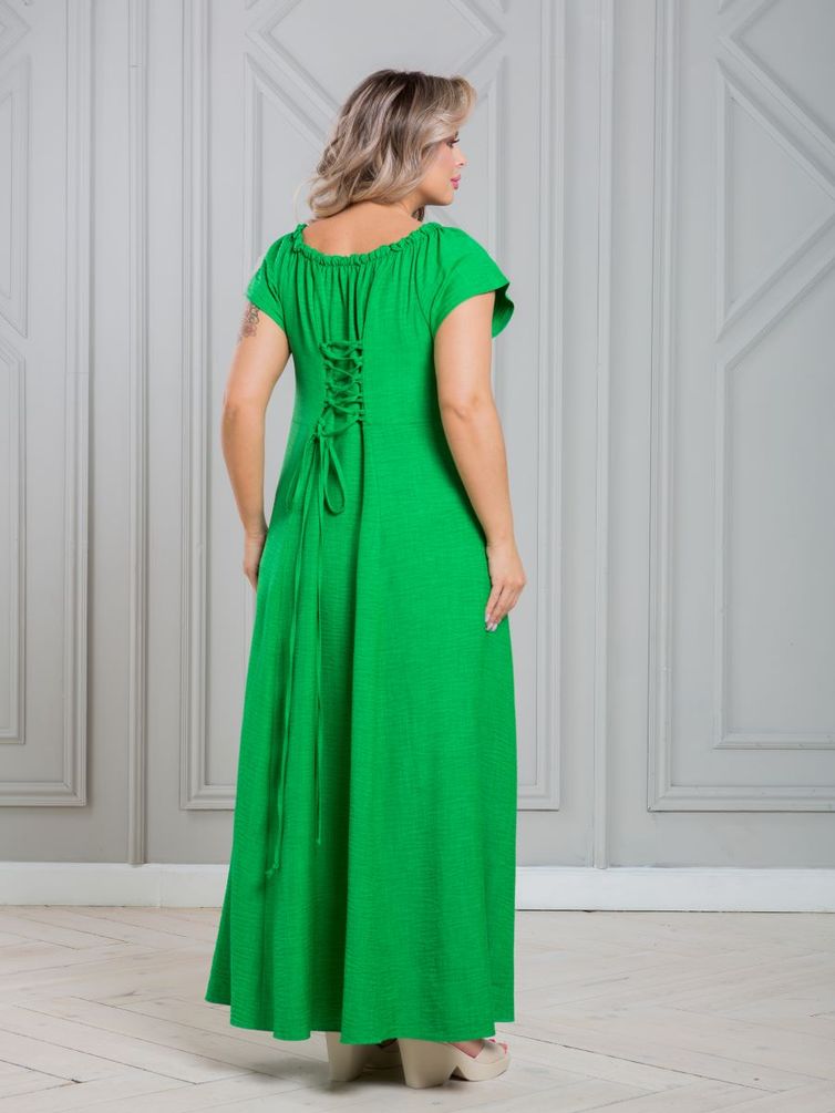 Dress NOVITA #1451 yarko-zelenyj