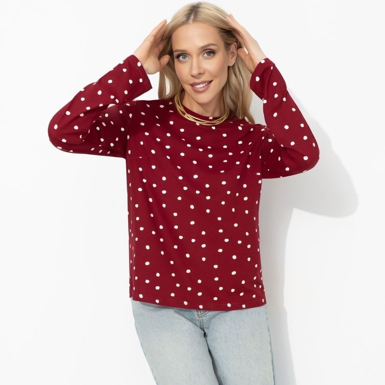 Лонгслив CHARUTTI арт. Личный стандарт (спелая вишня)