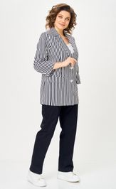 Костюм БелЭльСтиль 762-324/609-323 синий принт