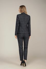 Suit MARIKA #413 komplekt t. seryj v kletku