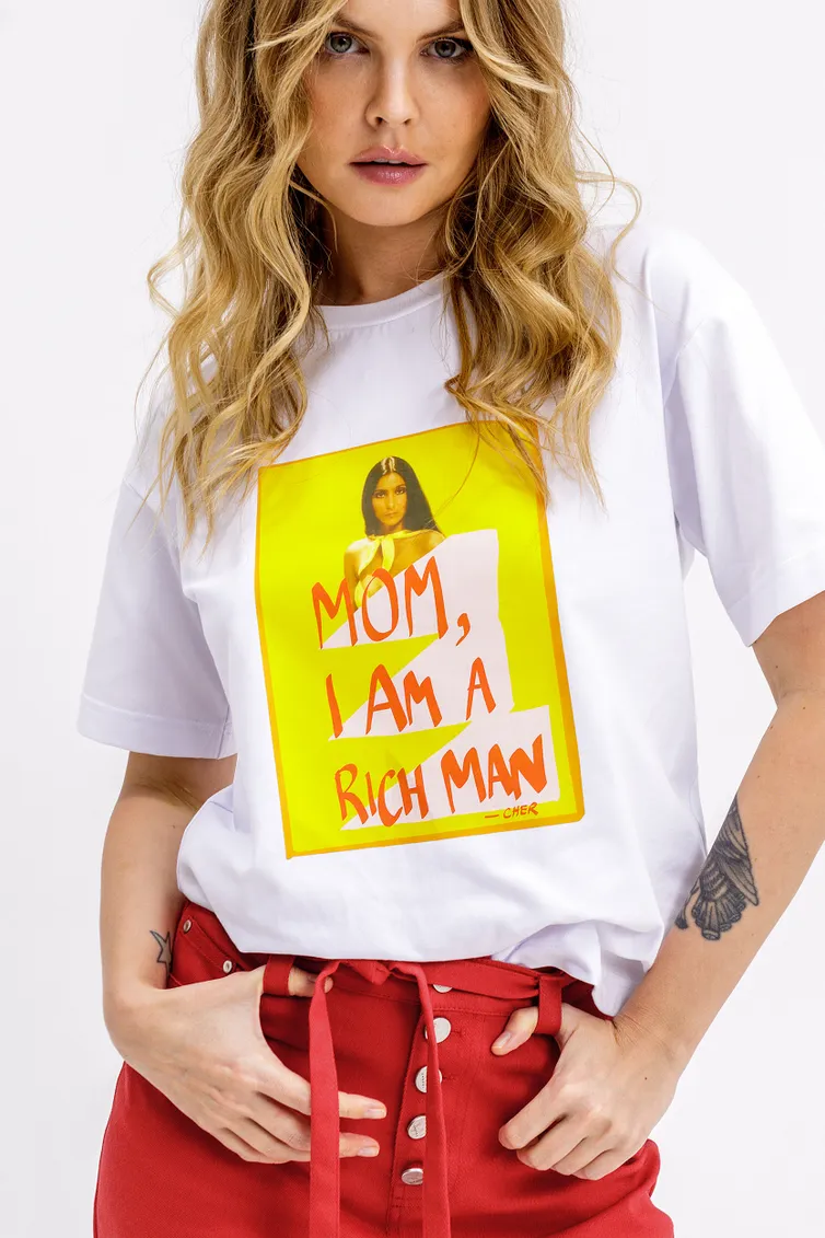 T-Shirt Pirs #6831 belyj s printom «sher»