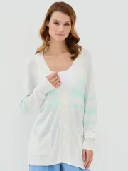 Кардиган Newvay арт. 7231-14120 бел/ментол