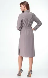 Dress LadyThreeStars 2272 sero-bezhevyj