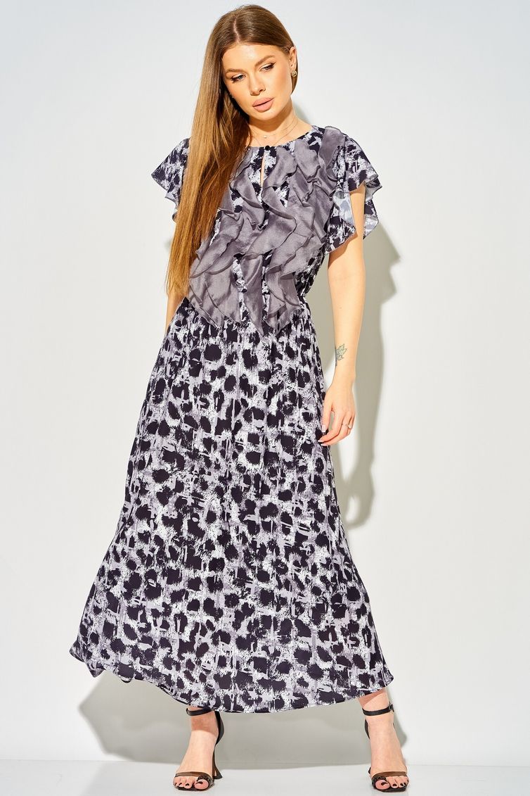 Dress LAIKONY #L-364 ottenki serogo