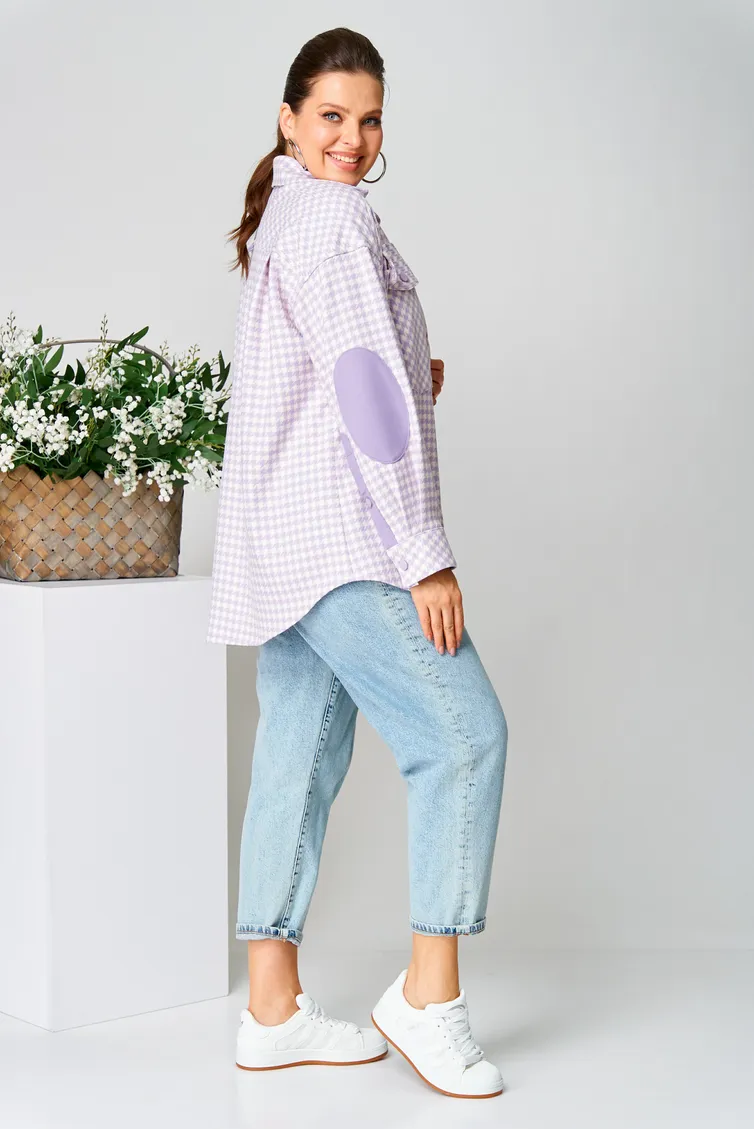 Koszula Ava fashion #M-107 lavandovyj