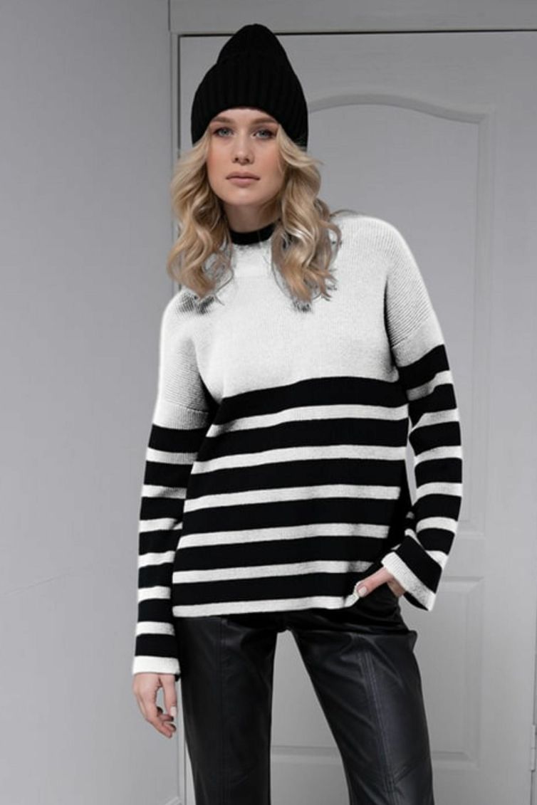 Джемпер Barbara Geratti арт. С4254BG черный/белый