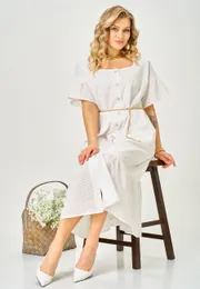 Платье Ava fashion арт. М-190 молочный