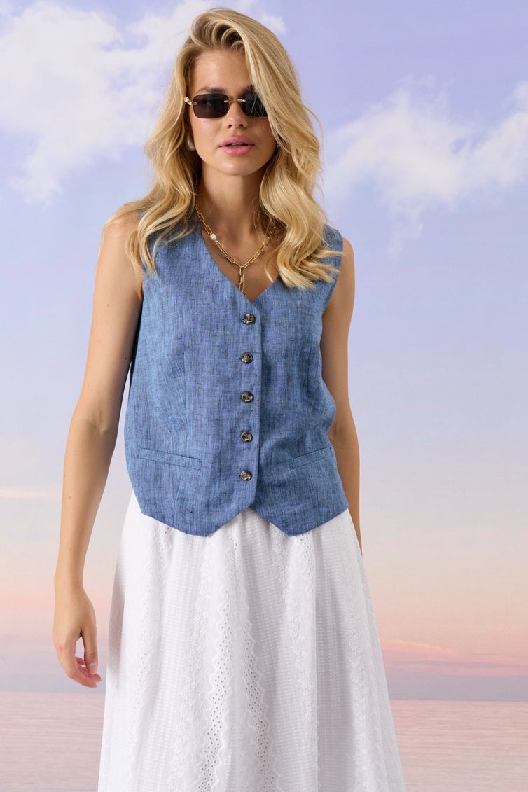 Жилет Barbara Geratti арт. С4739BG джинс