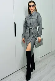 Платье PATRICIA арт. F15285 серый