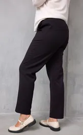 Брюки BegiModa 6078 чёрный баклажан