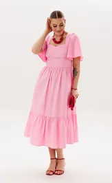 Sukienka Anelli Laurel 1866 pink san