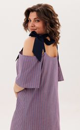 Платье Anelli Laurel 1820 синий бант