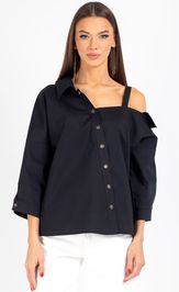 Blouse VIZAVI 726 chernyj