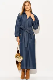 Dress LAIKONY #L-594 temno-sinij