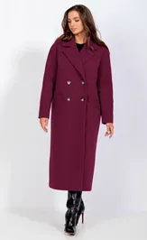 Пальто MiSlana С855/1 бордо