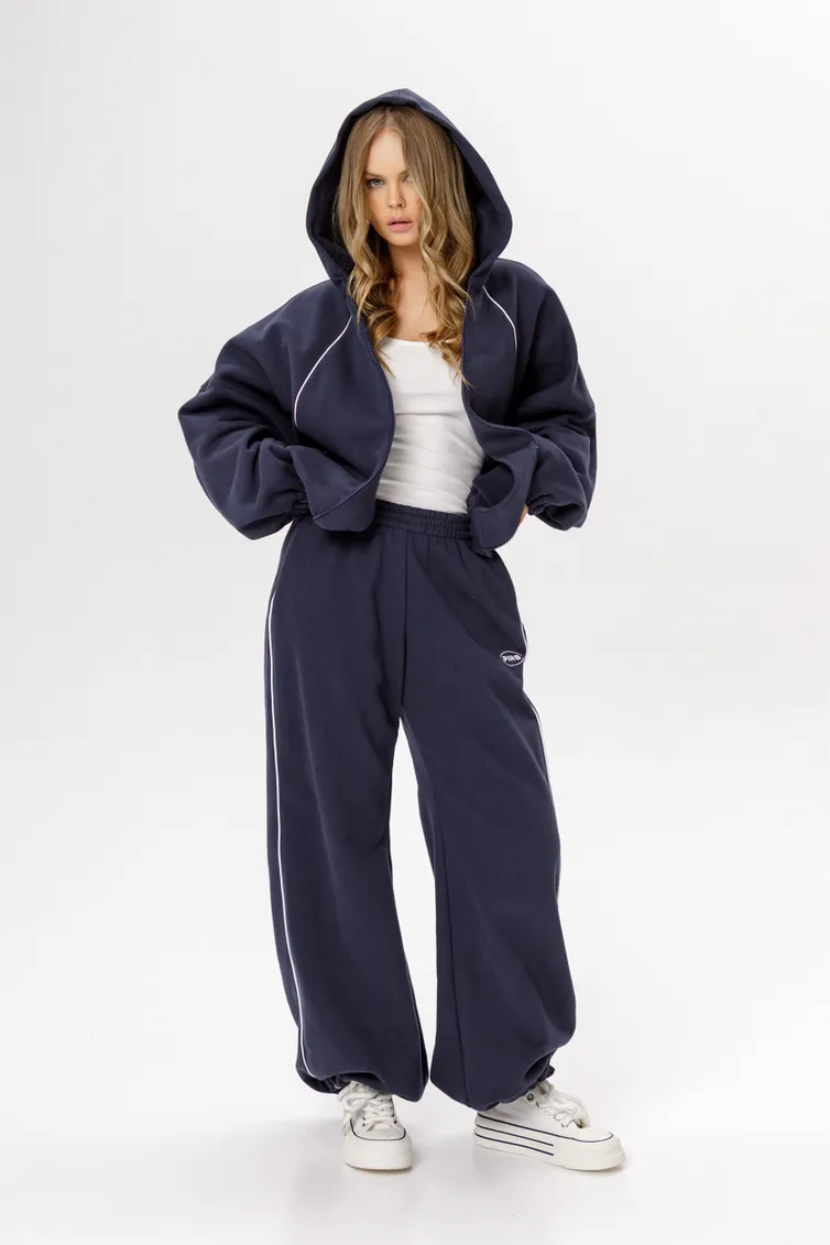 Trousers Pirs #6533 sinij s logo
